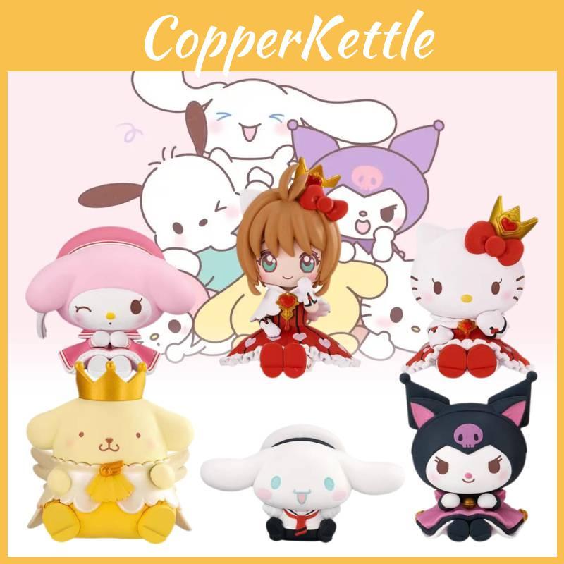 Adorable Sanrio Figure Set Including Kuromi Cinnamoroll Pudding Dog And Sakura Collectible Toys