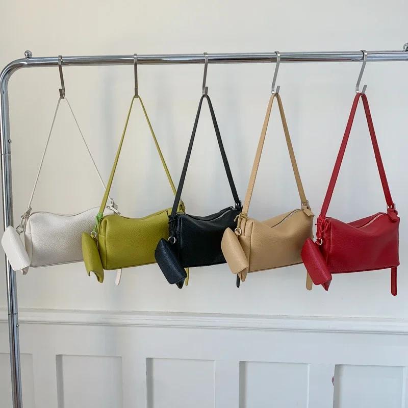 Fashion Solid PU Classic Style Square Shoulder Bag 2026 New Large Capacity Crossbody Bags High Quality Simple Women's Armpit Bag