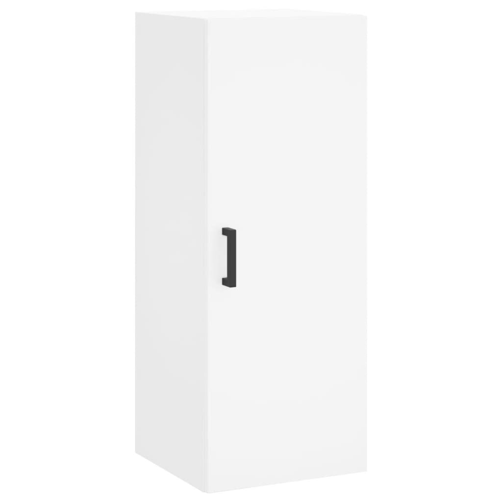 Highboard White 34.5 X 34 X 180 Cm Particleboard
