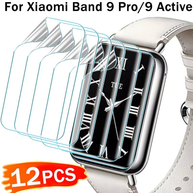 3-12PCS Hydrogel Film For Xiaomi Mi Band 9 Pro Screen Protector Anti-scratch Soft Protective Film Not Glass For Mi Band 9 Active