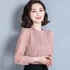 Women's 2025 Polka Dot Ruffle Long Sleeve Chiffon Shirt - New Fashionable Loose Fit Trend.