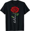 Kehlani Personalized Rose Name Elegant Floral T-Shirt