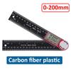 2-in-1 Digital Angle Ruler Inclinometer Protractor Goniometer 360° Plastic/Stainless Steel Gauge Angle finder Measurement Tool
