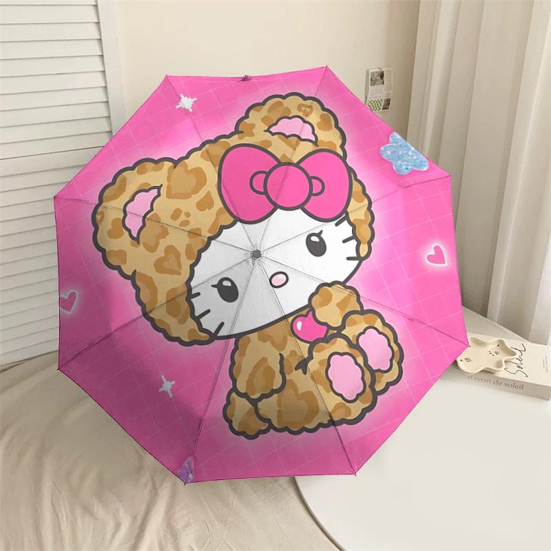 

Kitty Leopard Print Umbrella: A Cute and Functional Companion for Outdoor Adventures, Perfect as a Gift 181