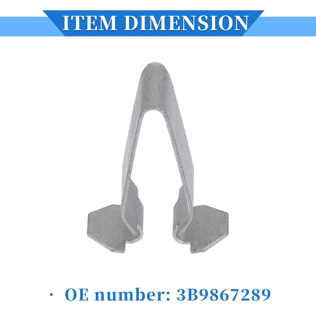 VekAuto 6pcs Durable Metal Silver Tone Interior Trim Mounting Bracket Clips for Volkswagen Passat 1998-2010