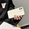 Applicable To Apple 16promax Mobile Phone Case Iphone15 13 Solid Color 14plus Leather Pattern Material 12 11 Silicone