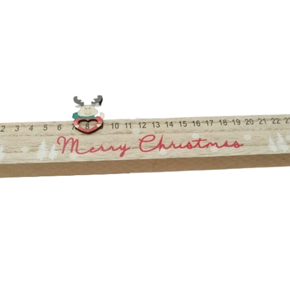 Ornament Christmas Santa Countdown Desk Decoration Festive Slider Calendar Home