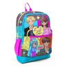 coral high Kinder-Schulrucksack mit vier Fächern, grau, blau, rosa, Anime-Muster, USB-Anschluss 23837