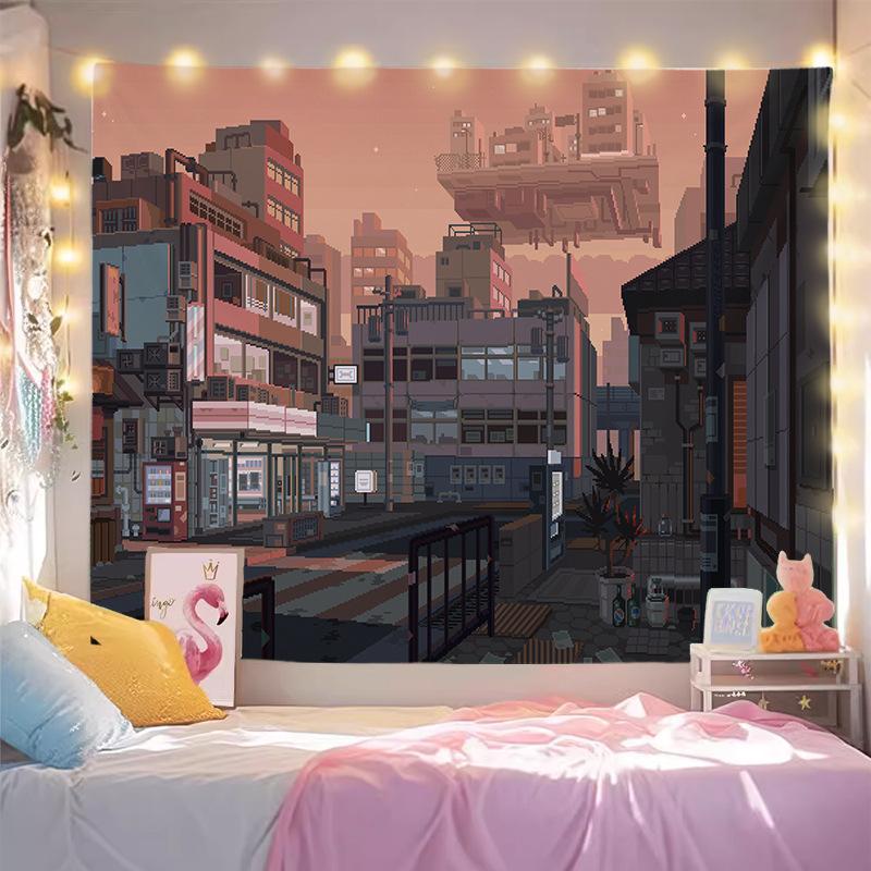 Beautiful Scenery Wallpaper for Rent, Wall Covering for Living Room, Decoration Painting for Room, Background Cloth for Bedroom, Hanging Carpet, Wall