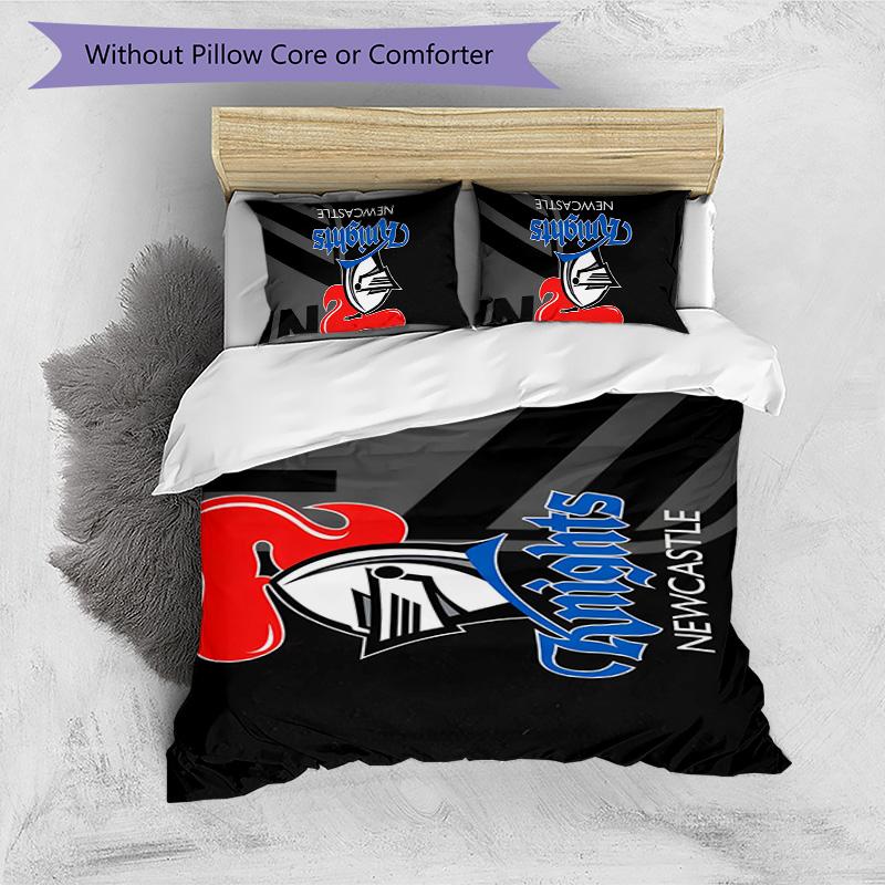 Knights 3pcs Bedding Set Duvet Cover Closure Includes 1 Duvet Cover & 2 Pillowcases for All Seasons Bedroom Home Dorm Decor