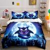 Haunted Moonlit Creature Design Bedding Duvet Cover Set (1*Duvet Cover 2*Pillowcases, Without Duvet Insert)