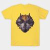 Herren Schwarzes Print-T-Shirt Triceratops Horridus No-Cut Transferpapier Druck Baumwoll-T-Shirt