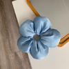 Geraffte Scrunchies 3D Blume Floral Haargummi Scrunchies Schwerlast
