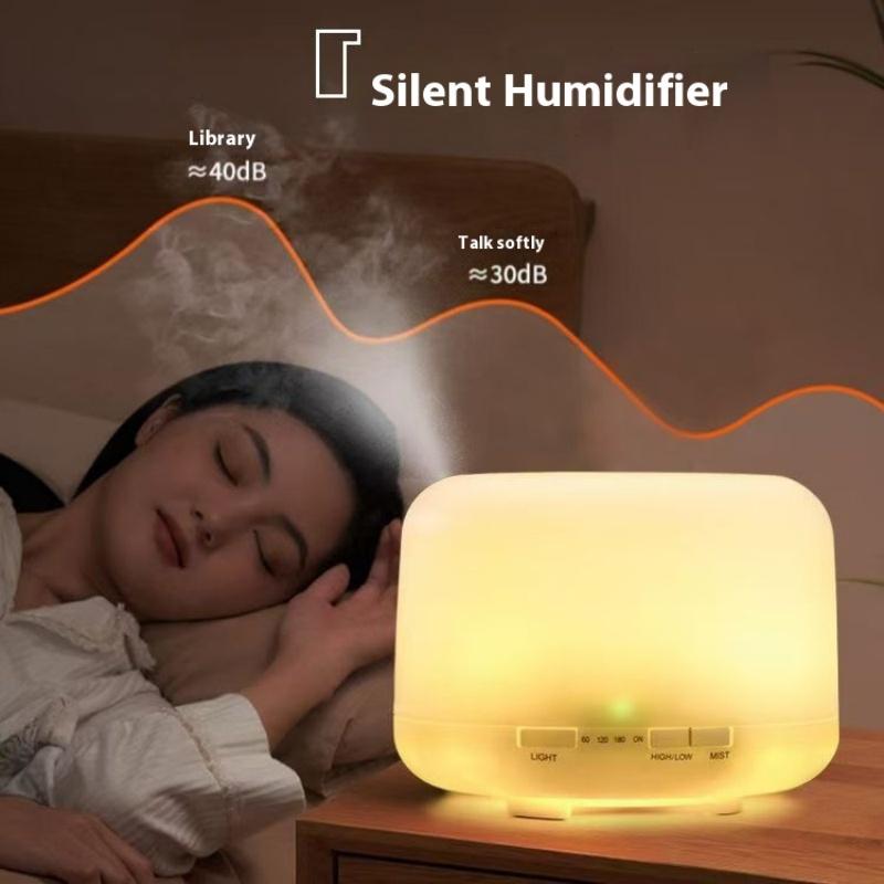 500ML Air Humidifier Essential Oil Diffuser Aroma Diffuser With Colorful Night Lights USB Humidifier Mini-Size Humidifier