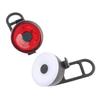 Mini lanterna traseira de bicicleta 3LED: Luz de advertência traseira noturna, portátil, substituível por bateria