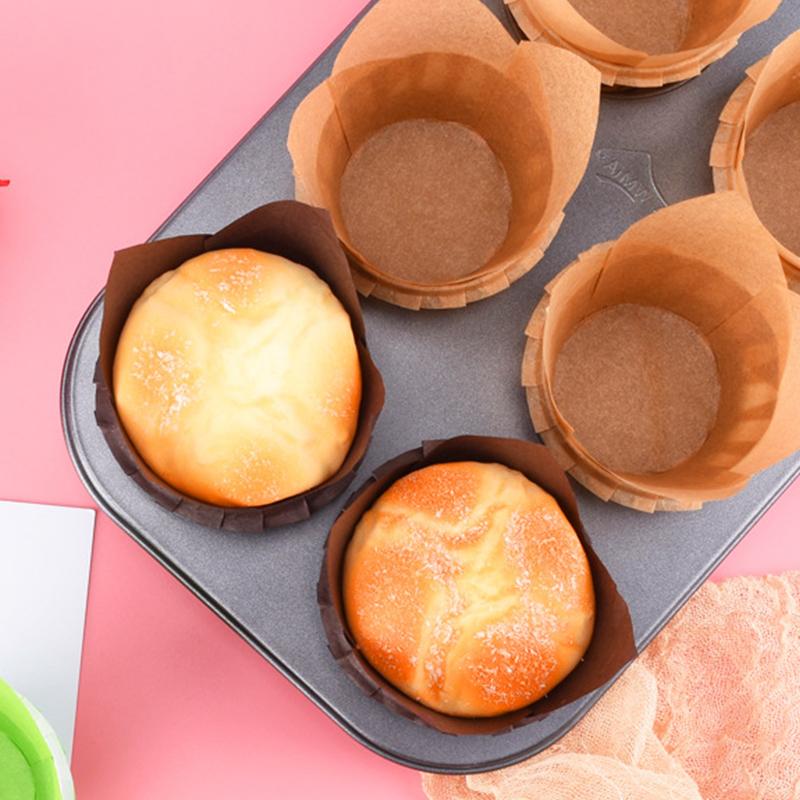 50/100pcs Multi-style Cupcake Liner Baking Cup For Wedding Party Caissettes Tulip Muffin Cupcake Paper Cup Oilproof Cake Wrapper