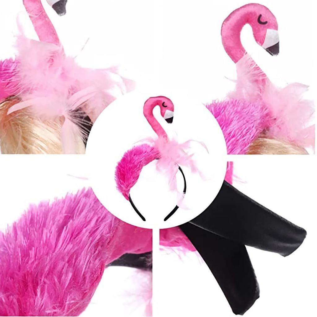 Cartoon Flamingo Headband, Decoration hoops Hair Accessories Headdress for Girls Teens Women Party
