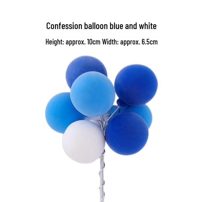 Valentine's Day & Birthday Cake Topper: Gold, Silver, and Colorful Transparent Wishing Balls Decoration