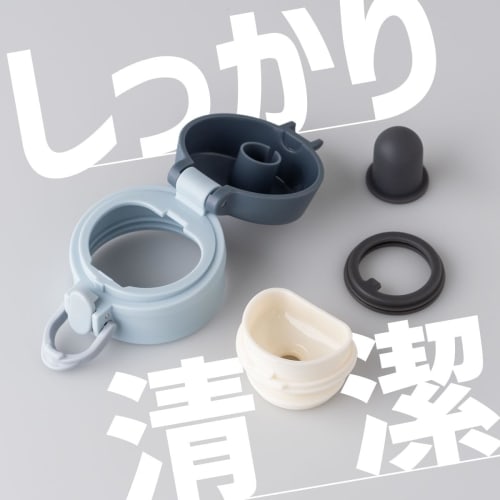 500ml Vacuum Insulated Thermos, Insulates Hot and Cold Water, Ultra-Lightweight, One-Touch Bottle, Wide Mouth, Easy to Clean, Disassembles for Cleanin