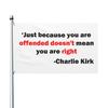 Charlie Flag Anti-Wind Double Sided Freedom Banner UV Resistant Patriotic Garden Flag for Outdoor Decoration