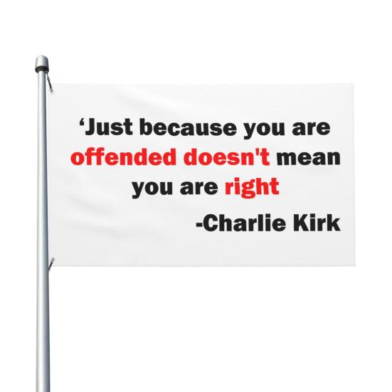 Yousheng Charlie Flag Anti-Wind Double Sided Freedom Banner UV Resistant Patriotic Garden Flag for Outdoor Decoration