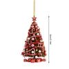 4 Pcs 2D Reflective Christmas Ornaments - Shatterproof Hanging Decor For Xmas Tree, Home & Party Decorations