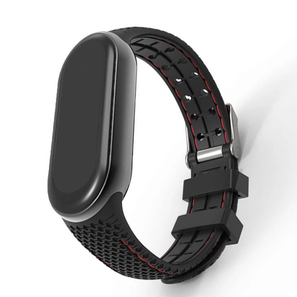 Silicone Strap For Mi Band 9 Bracelet Rubber Watchband Replacement Smartwatch Wrist Bracelet Correa For Xiaomi Mi Band 8 9 Strap