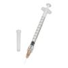 20Pack 1ml/cc Disposable Plastic Sterile Syringes with 25Ga Cap, for Scientific Labs, Industrial Adhesives, Individually Package