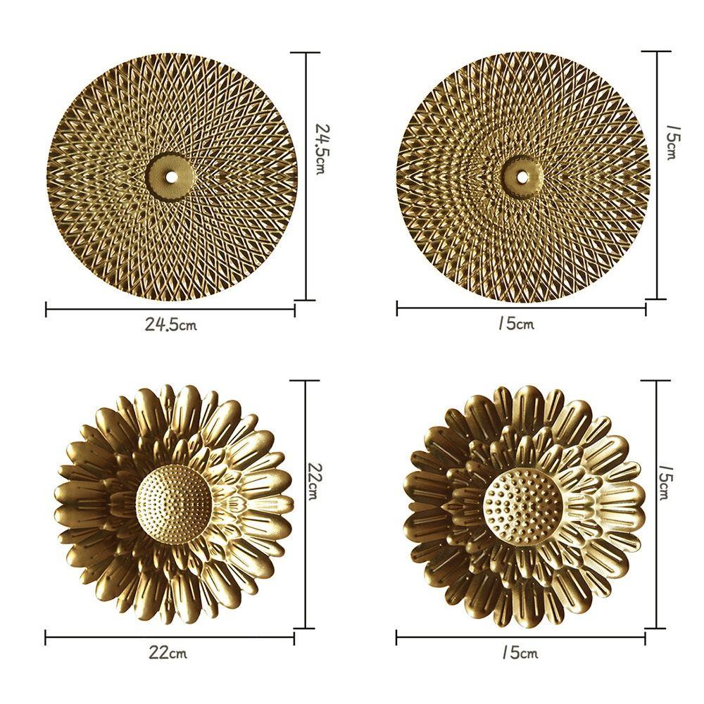 Gold Wall Ornament Iron Wrought Wall Pendants Modern Wall Hanging Decoration  Home Decoration