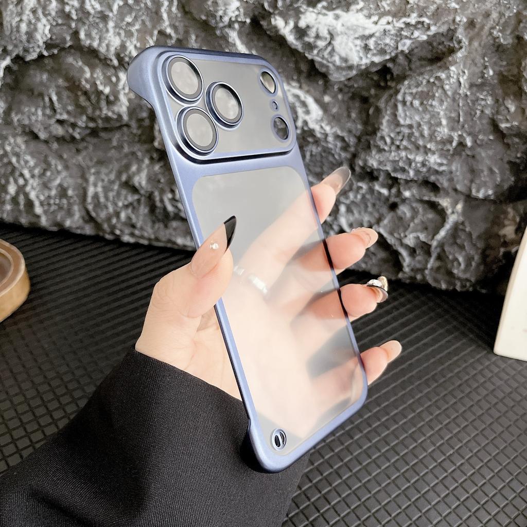Dla iPhone 17 Air Bezramkowe Etui na Telefon dla Apple 16 Promax Matowe Platerowane Ultracienkie Odporne na Upadki Twarde Etui