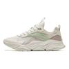 Anta Lifestyle Series Shock Absorption Non-Slip Low-Top Casual Shoes Women sneaker White Gray Green 922428809-3