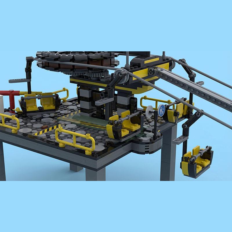 MOC Building Block Chairlift GBC Children's Gift Toy Education Model Science Educational Gift Creative Building Block