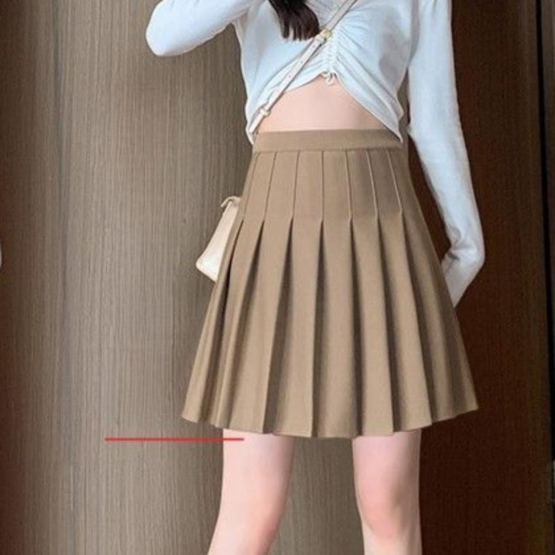 New Spring, Autumn and Summer Design A-line Short Skirt for Girls Slim College Style Pleated Skirt