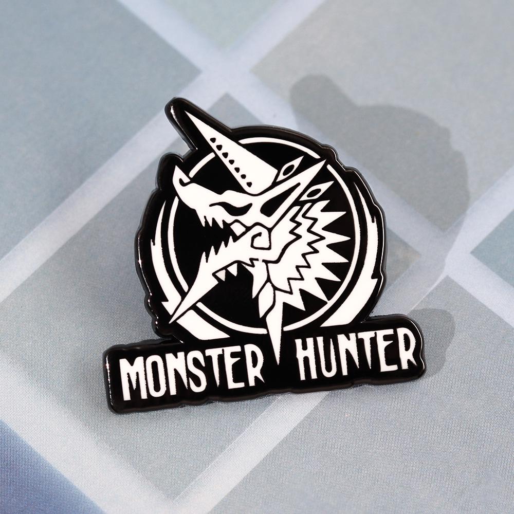 Zinogre Monster Hunter Brooch: Cosplay Badge & Gamer Accessory Gift