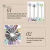 Rhinestone Bling Pens DIY Beadable Pen, Rhinestones And Faux Pearls Beaded Office Desk Accessories Black Ink Ballpoint Pen for School Supplies