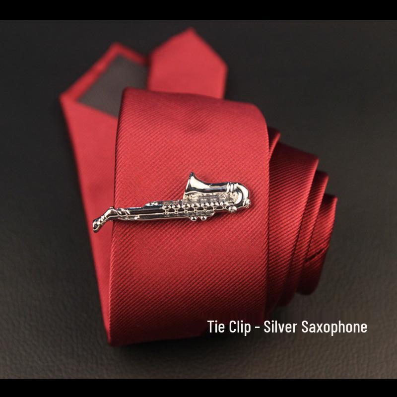 Men's Stylish Silver & Gold Tie Clip Set - Modern, Sleek Designs