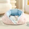 Warm Plush Dog Bed for Small Dogs Thickened Teddy Puppy Cave House Bed Comfortable All Season