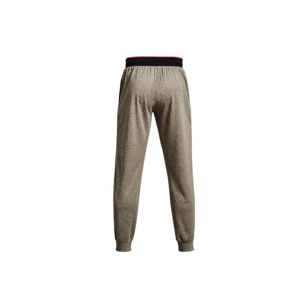 Under Armour Solid Logo Training Pants Men pants Lime-White 1361759-279