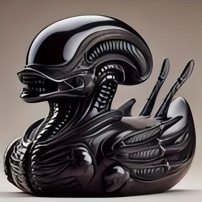 Whimsical Creative Alien Series Movie Duck Novelty Toy Evil Prank Duck Party Desktop Resin Ornament Holiday Parties Gift