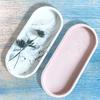 New Oval Mold Coaster Mold Flexible Silicone Tray Mold Ashtray Epoxy Resin Casting Mold Plaster Mold DIY Jewelry Tool