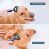 Pet Grooming Rake And Comb, Double-Sided Undercoat Rake Pet Detangling Comb, Dog Dematting Rake, Grooming Tool for Long Short Hair Cats Dogs