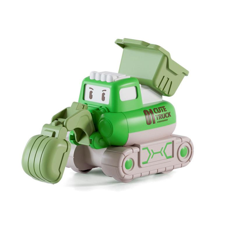 Mini Excavators Fun Construction Car Toys Educational Children Cognitive Interactive Puzzle Toys Creative Excavator Toys