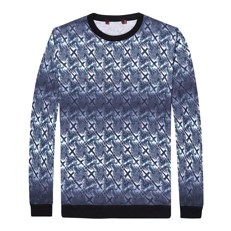 

Фирменная этикетка: Мужской вязаный свитер с круглым вырезом облегающего кроя в корейском стиле, осенняя мода 175/92A