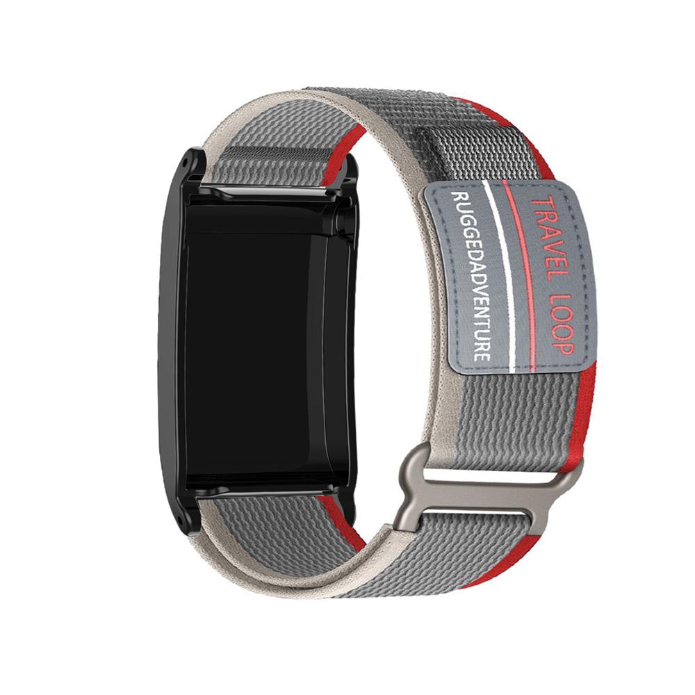 

Дышащий сменный ремешок Нейлоновый ремешок для трекера Спортивный браслет для Whoop 5.0/4.0 Женский Мужской серый/красный