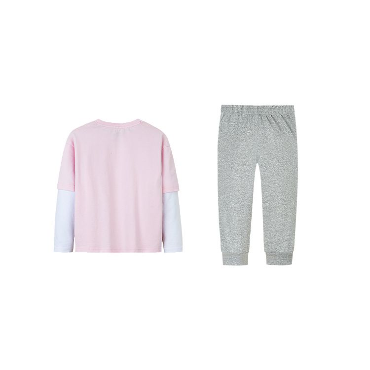 Nike Casual Sports Suit Comfortable Soft Simple Elegant Kids Suit Cherry-Blossom-Pink N32432267GS-005