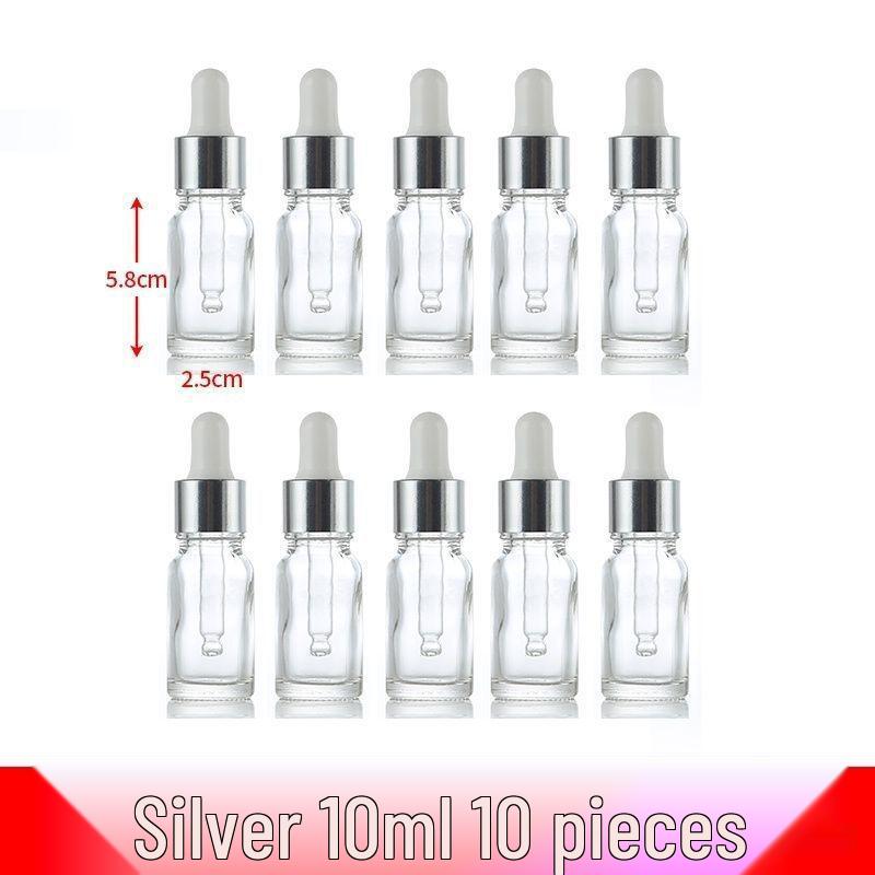 Glass Empty Dropper Bottle for Essential Oils, Perfume, and Cosmetics – Travel-Size Dispenser