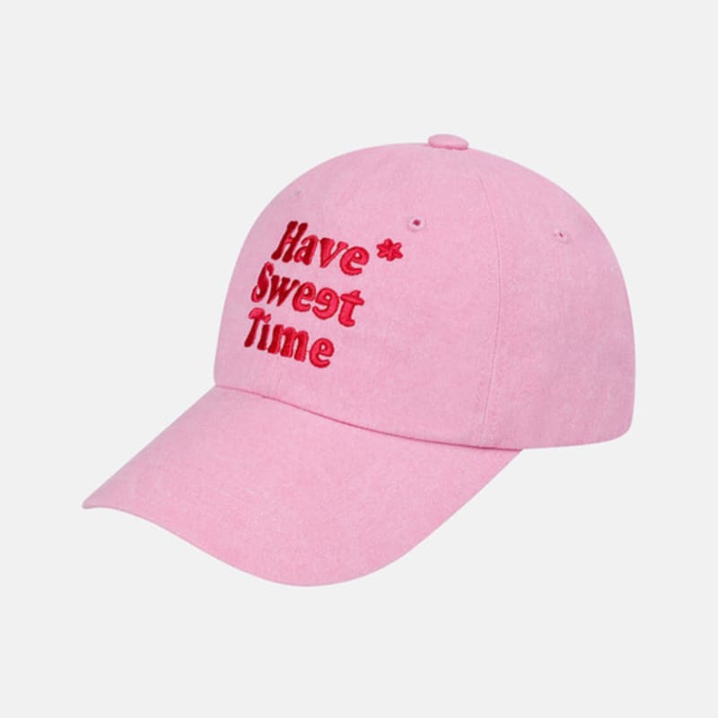 SALTANDCHOCOLATE [HAST] Sweet Pigment Ball Cap Pink 4C2521001