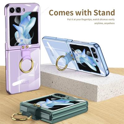 Étui Transparent pour Samsung Galaxy Z Flip 5, housse de luxe pour Samsung Z Flip 5 Zflip5, étui fin Transparent Galaxy Z Flip5, Protection Funda
