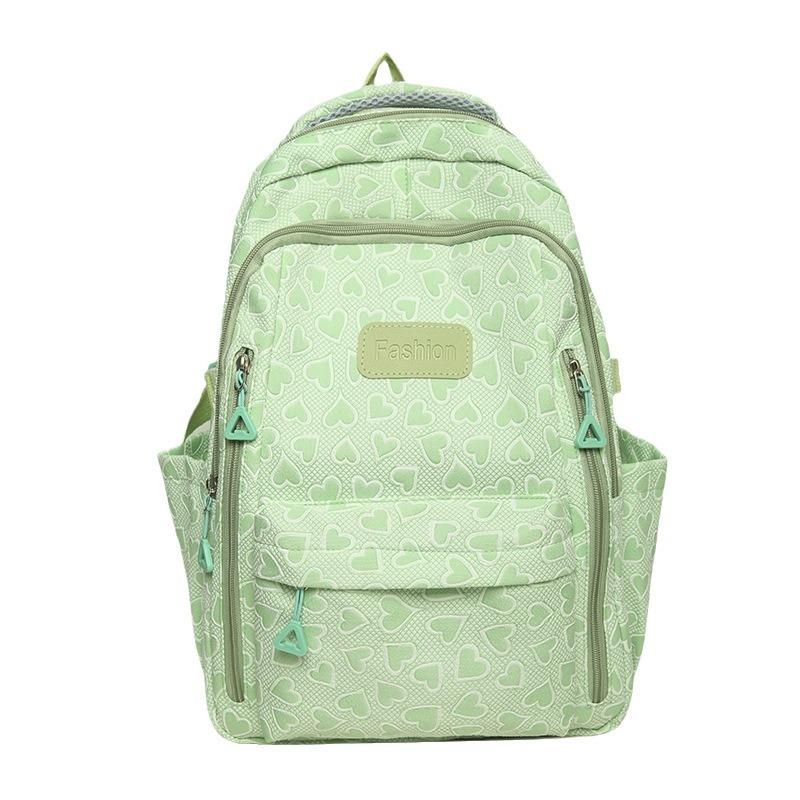 Schoolbag Korean Version Backpack for Women Ins Small Fresh Schoolbag High Junior High School College Student Large Capacity Simple Casual Backpack