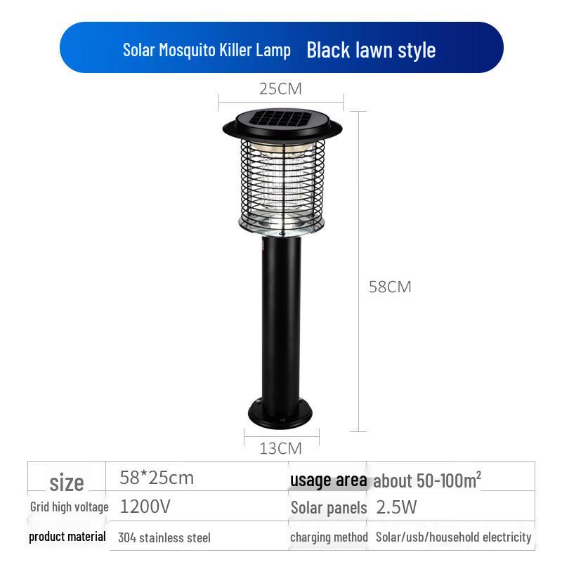 Qing Ruo Xi Outdoor Solar LED Mosquito Killer & Lawn Lamp